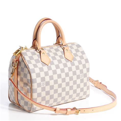 speedy 25 damier azur bandouliere